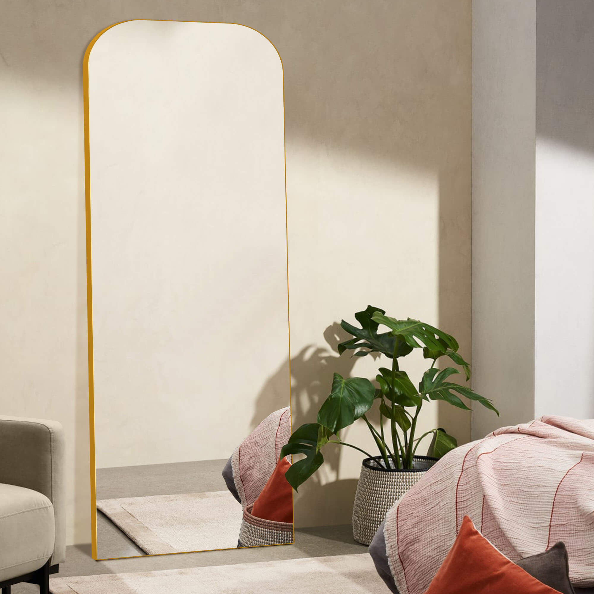 Thalia-Iron Frame Arch Full Length Dressing Mirror