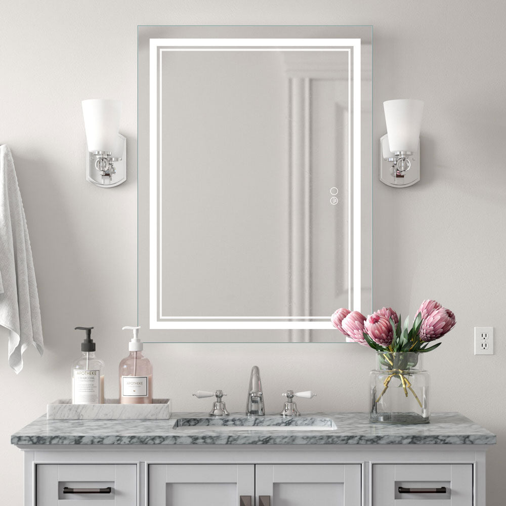 Bathroom mirror with lights