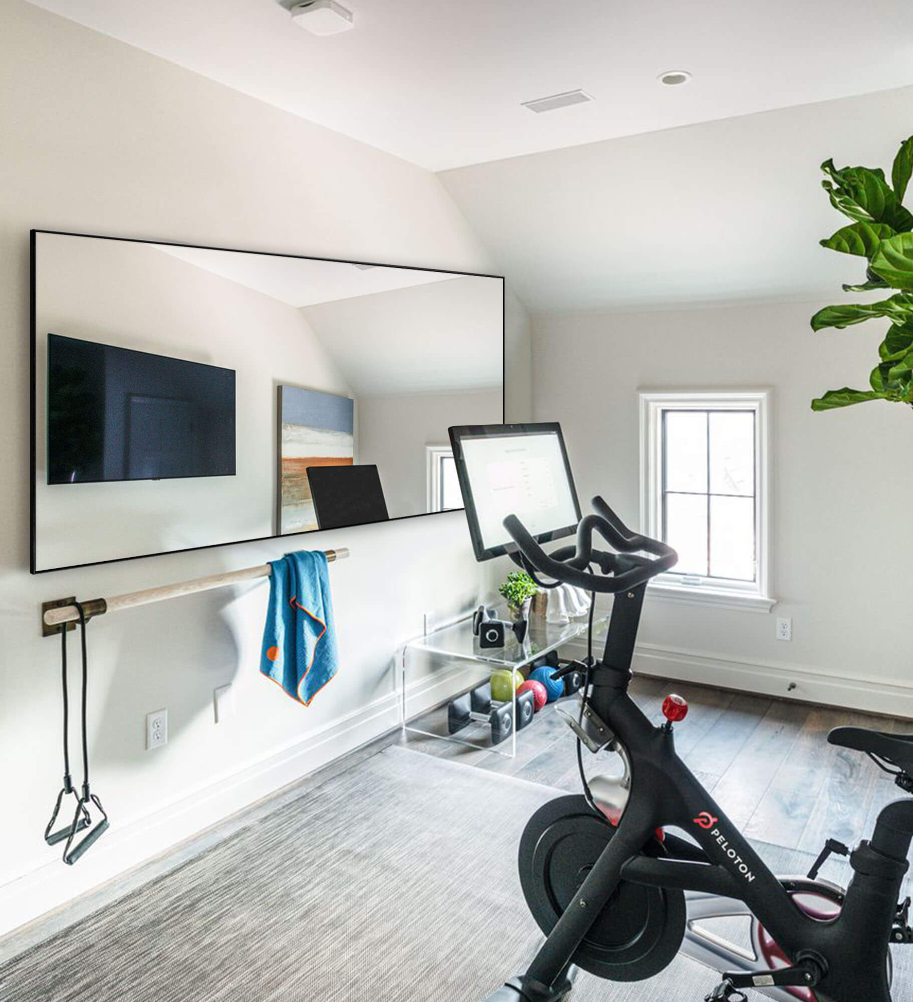 large wall mirror for gynmasium