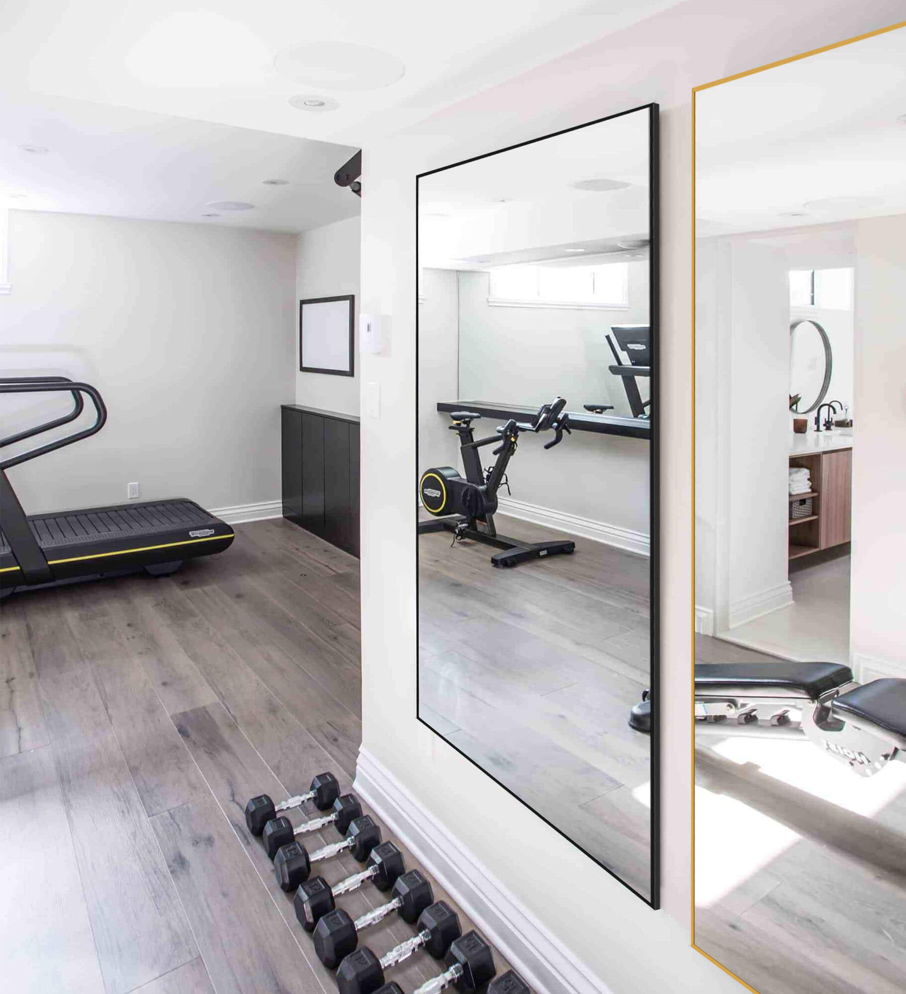 Mirror for best sale workout room